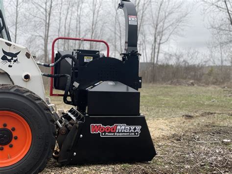 skid steer mounted wood chipper